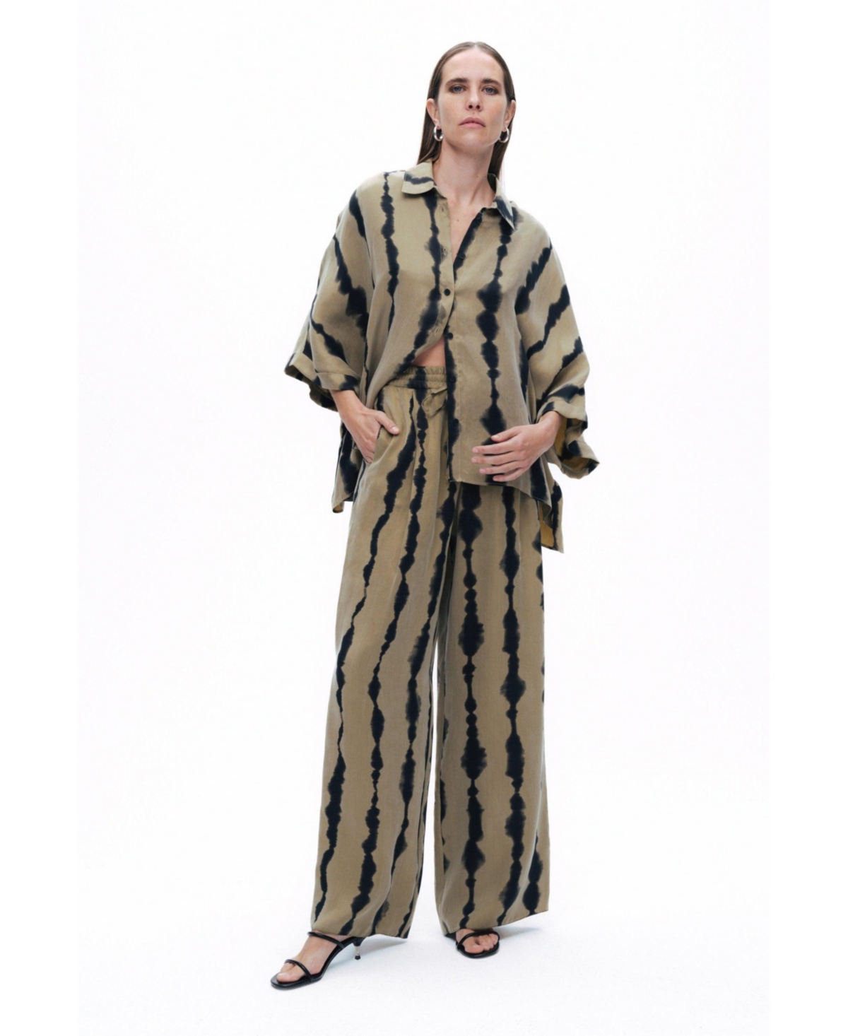 Women's Flowy Printed Shirt - Multi-colored