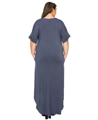 slim fit dress slacks Solid Fitted Draped Maxi Dress – Queena Wish main image 0