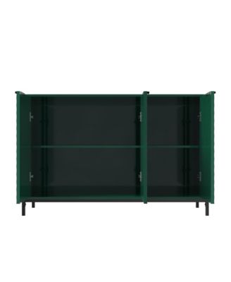 Modern Storage Cabinet with Adjustable Shelves, 49IN Accent Cabinet with 3 Doors, Decorative Cabinets for Living Room, Kitchen, Office