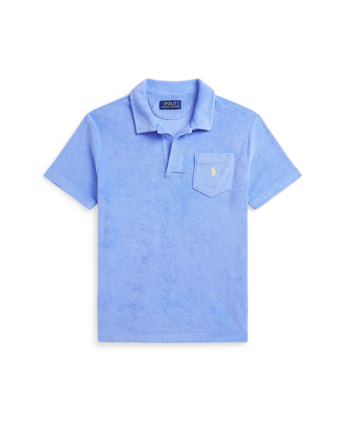 Polo Ralph Lauren Big Boys Terry Polo Shirt In Harbor Island Blue