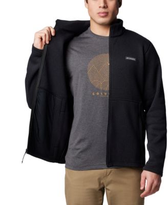 Men's Alto Pass Textured Knit Sweater Fleece Zip-Front Jacket