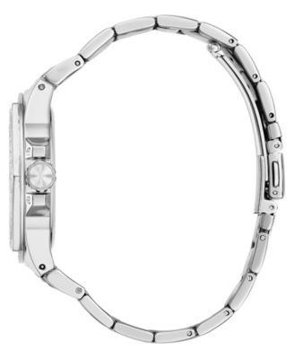 Women's Multifunction Silver-Tone Stainless Steel Watch, 38mm