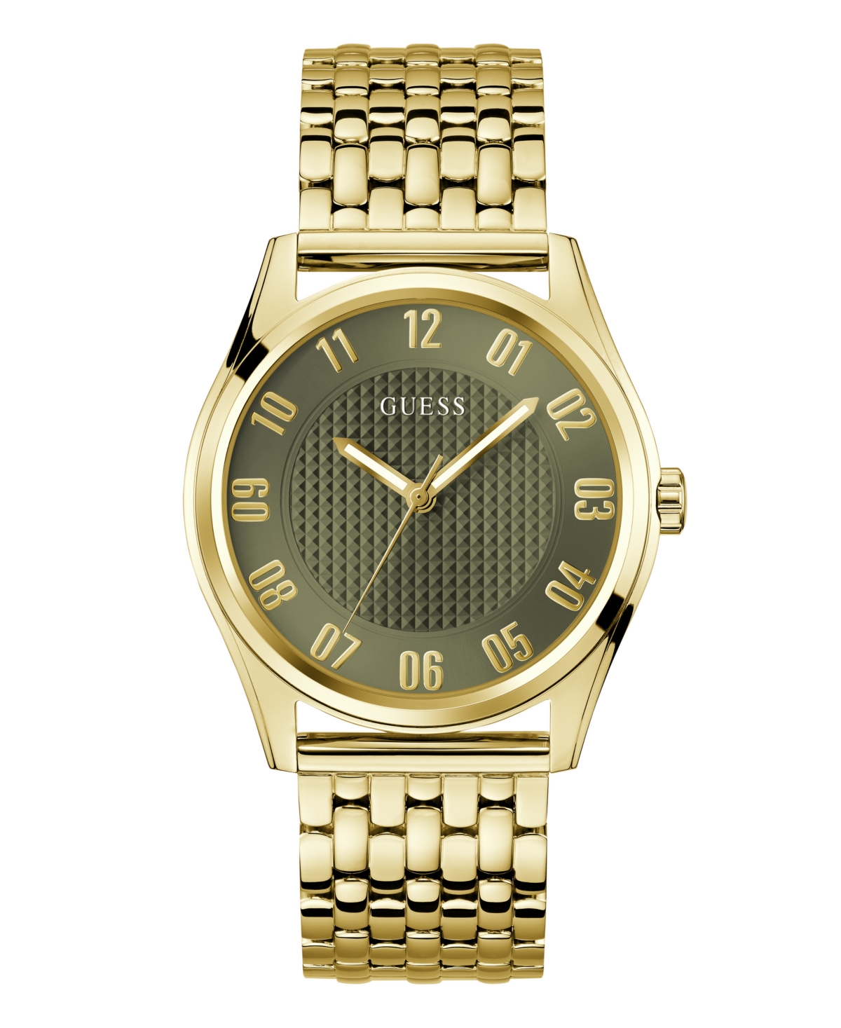 Guess Men's Analog Gold-tone Steel Watch, 42mm