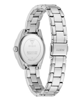 Women's Analog Silver-Tone Steel Watch, 30mm