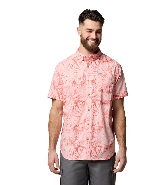alfani Columbia Men's Rapid Rivers Printed Short Sleeve Shirt Men's Fashion & Accessories
