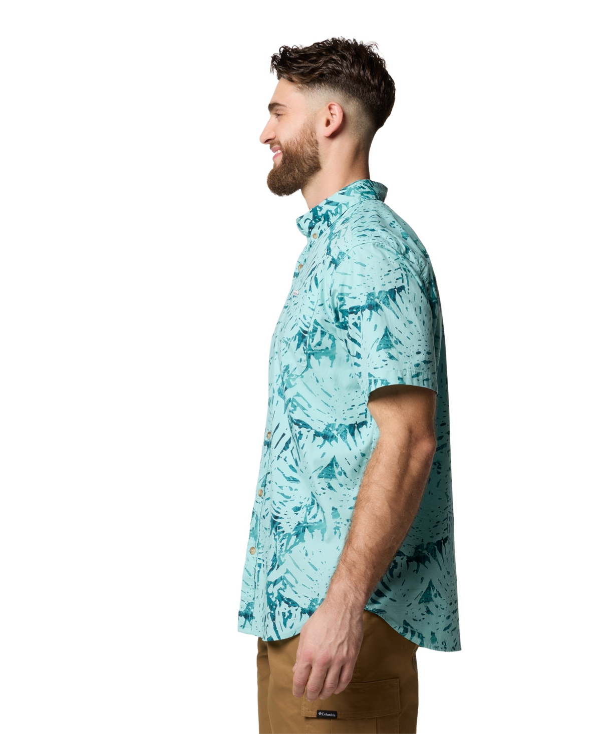 COLUMBIA MEN'S RAPID RIVERS PRINTED SHORT SLEEVE SHIRT 