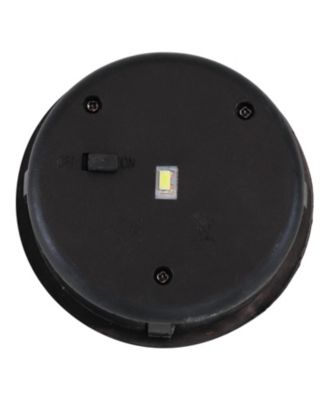 8.5" Solar LED Outdoor Cool Blue Mosaic Lantern