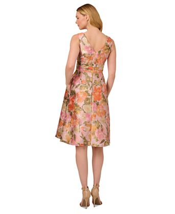 Floral Jacquard Dress - Macy's Floral Jacquard Dress - Macy's