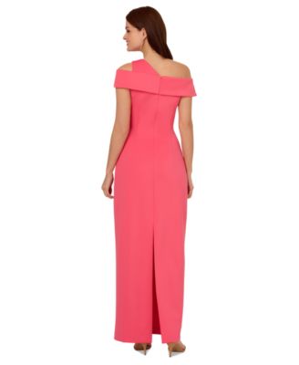 Women's Asymmetrical Ruched Gown