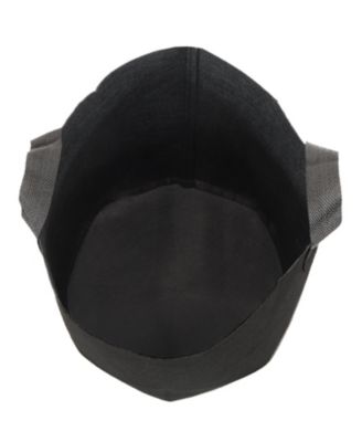 Garden Grow Bag with Handles Non-Woven Polypropylene Fabric, Black
