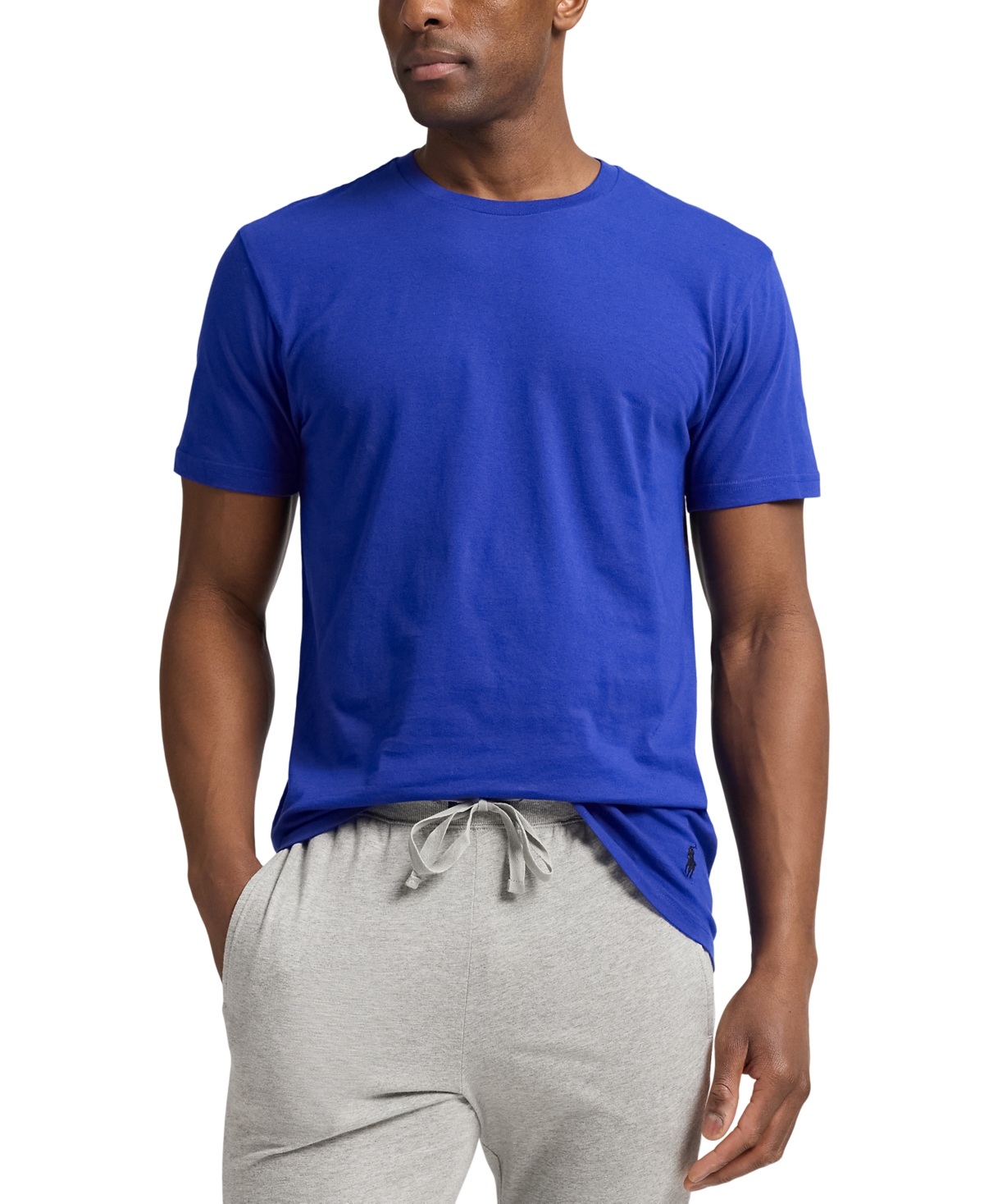 Polo Ralph Lauren Men's 5-pk. Cotton Crewneck Undershirts, Exclusively At Macy's In Blue