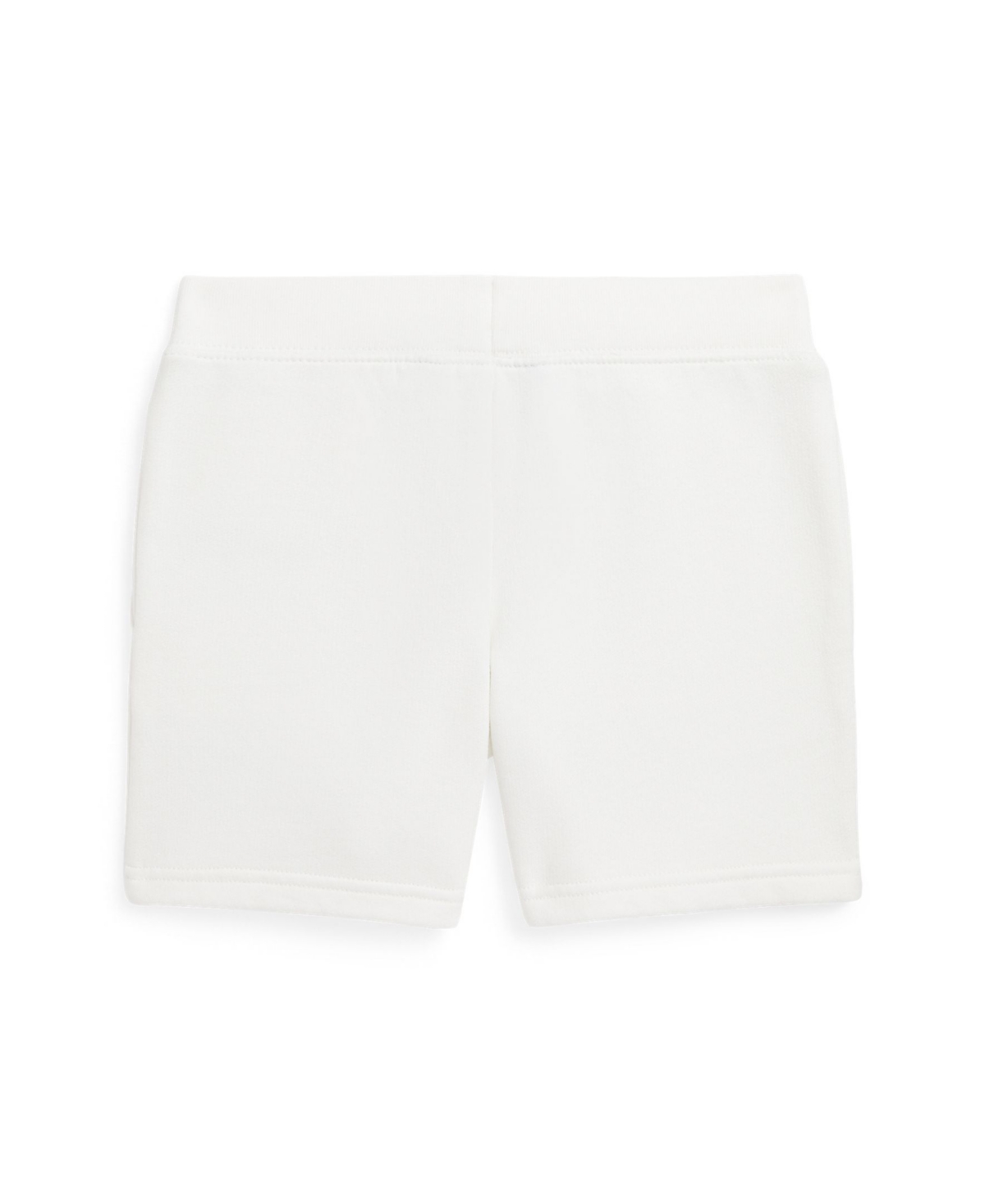 Polo Ralph Lauren Big Boys Baseball-logo Fleece Shorts In Paper White