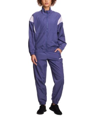 Women's Woven Crinkle Colorblocked Jogger Pants