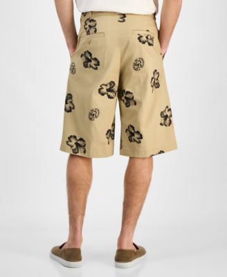 Men's Damo242 Baggy-Fit Stretch Floral 13" Shorts