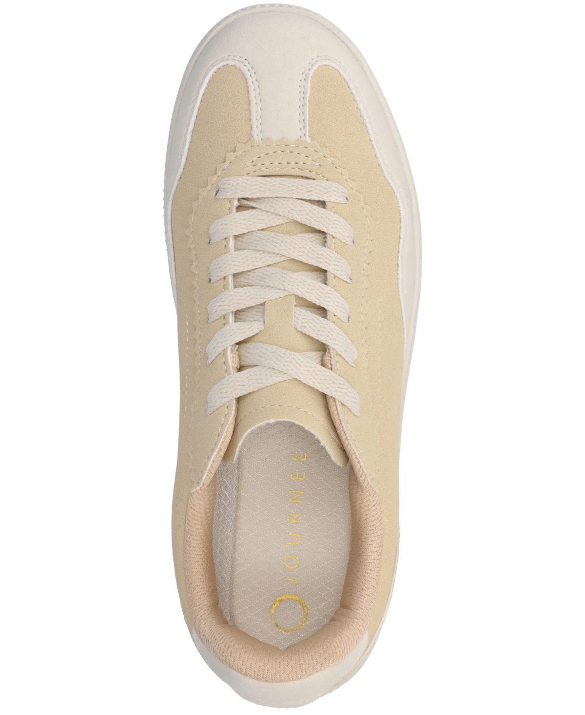 Shop Journee Collection Women's Lummie Casual Lace-up Sneakers In Tan