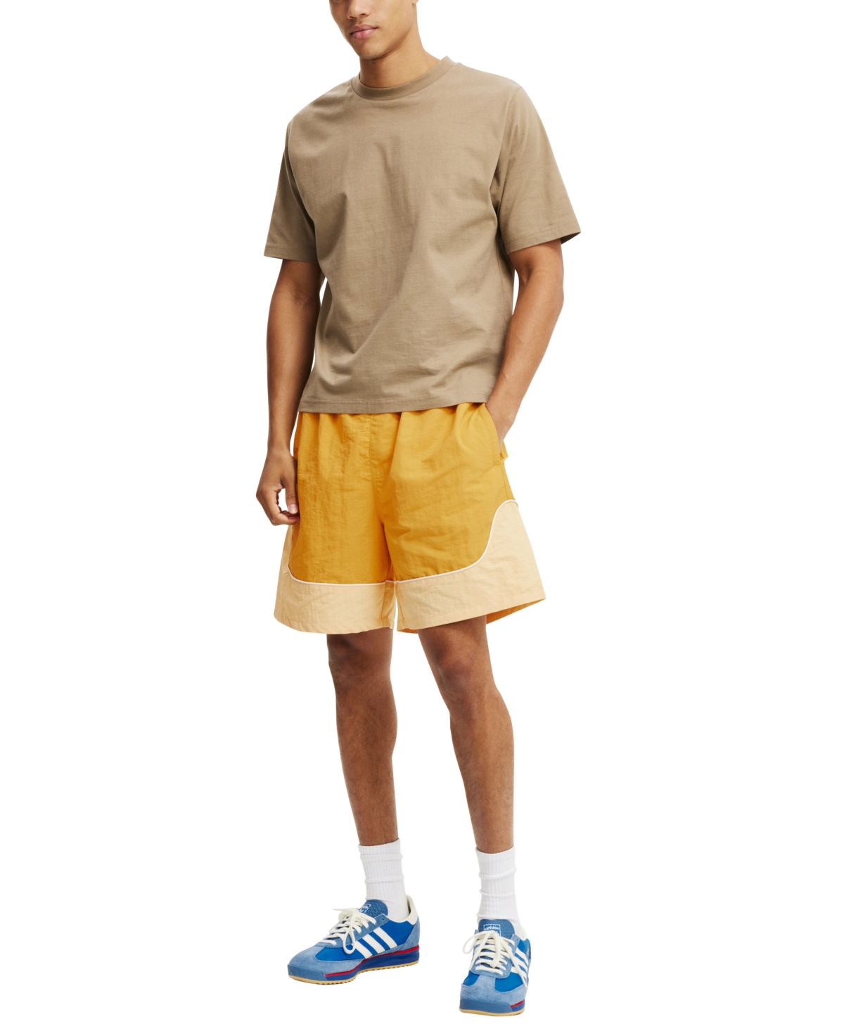 Shop Cotton On Men's All Purpose Short In Yellow Tonal Panel
