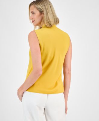 Kasper Women's Sleeveless Tie-Neck Top, Regular & Petite