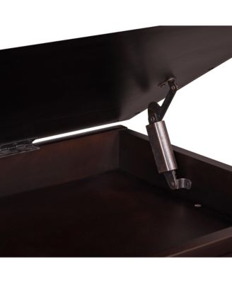 Classic Storage Bench with Cushioned Seat and Three Drawers for Entryway and Living Room (Espresso)