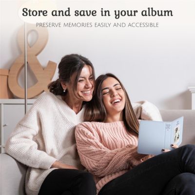 Fujifilm Instax Mini 12 Instant Film Camera, Pastel Blue Bundle with Instax Mini Custom Case, Accessory Kit and Daylight Film, 2x Twin Pack