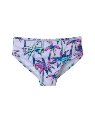 Toddler/Child Girls Palm Tree Print Rib Tankini w/Braided Straps