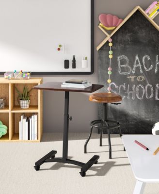 Mobile Laptop Sitting Desk Cart 