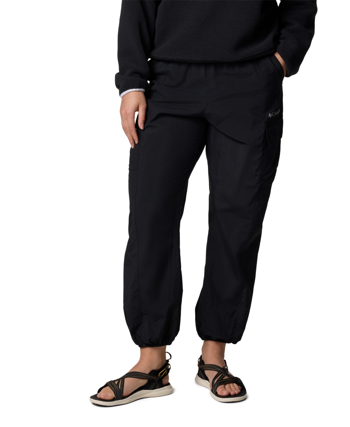 Women's Sandier Parachute Cargo Pants - Black