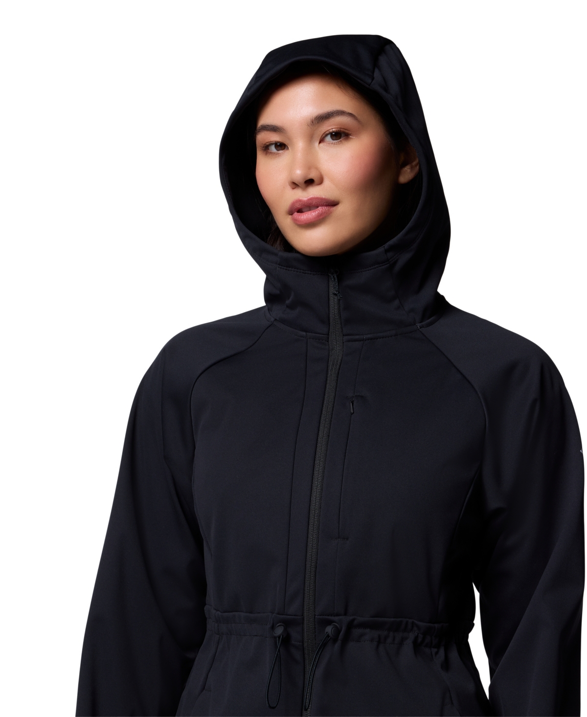 Shop Columbia Women's Flora Park Ii Softshell Jacket In Black