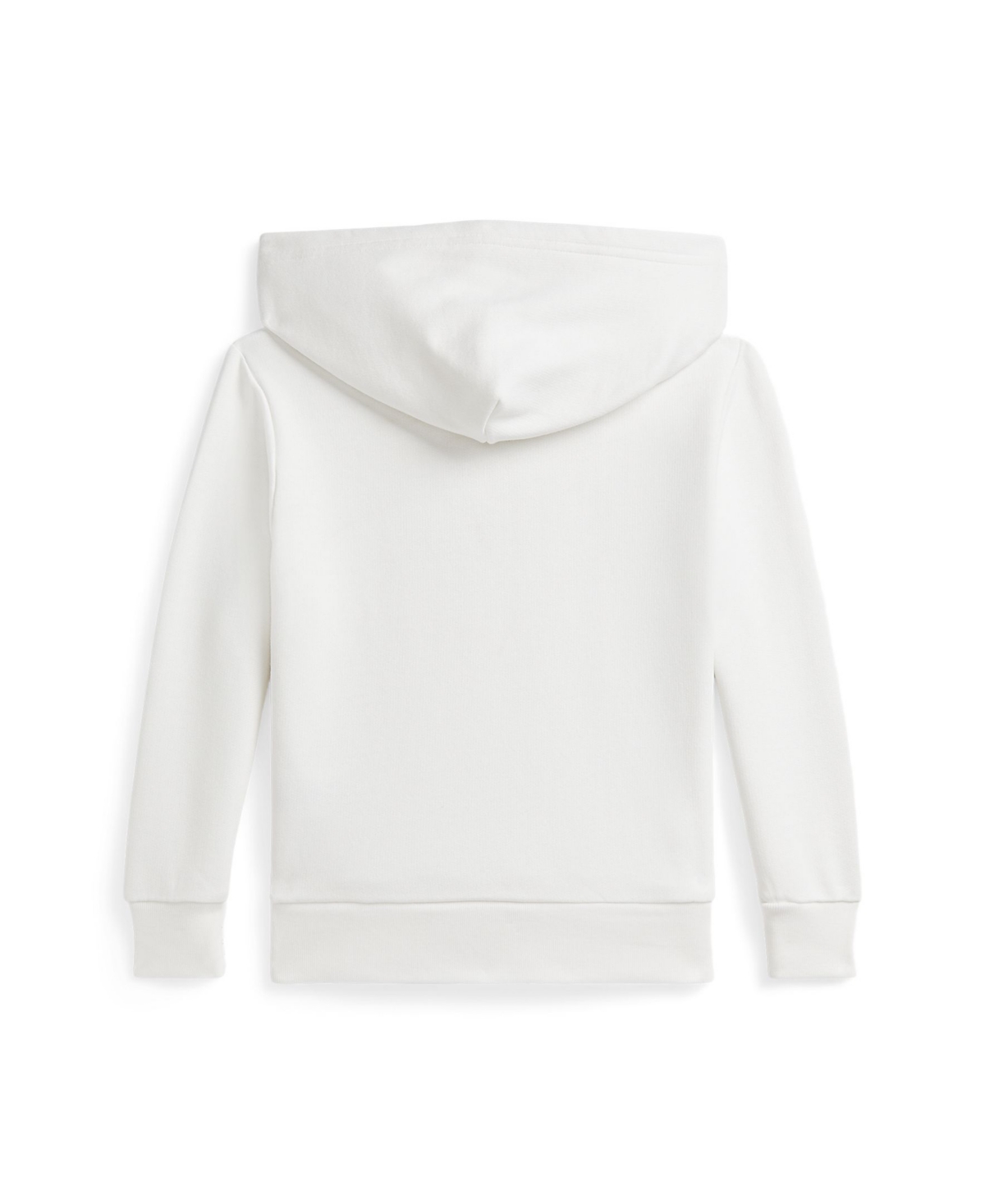 Polo Ralph Lauren Big Boys Baseball Logo Fleece Hoodie In Paper White