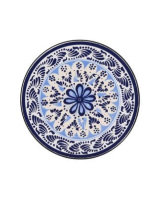 Streamdale Patio Side Table,Blue+Black