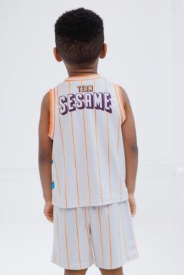 Toddler Boys Mesh Jersey Athletic Tank Top and Basketball Shorts Outfit Set