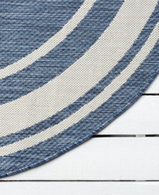 Shoreline SRL-871 5'3''x5'3'' Round Outdoor Area Rug