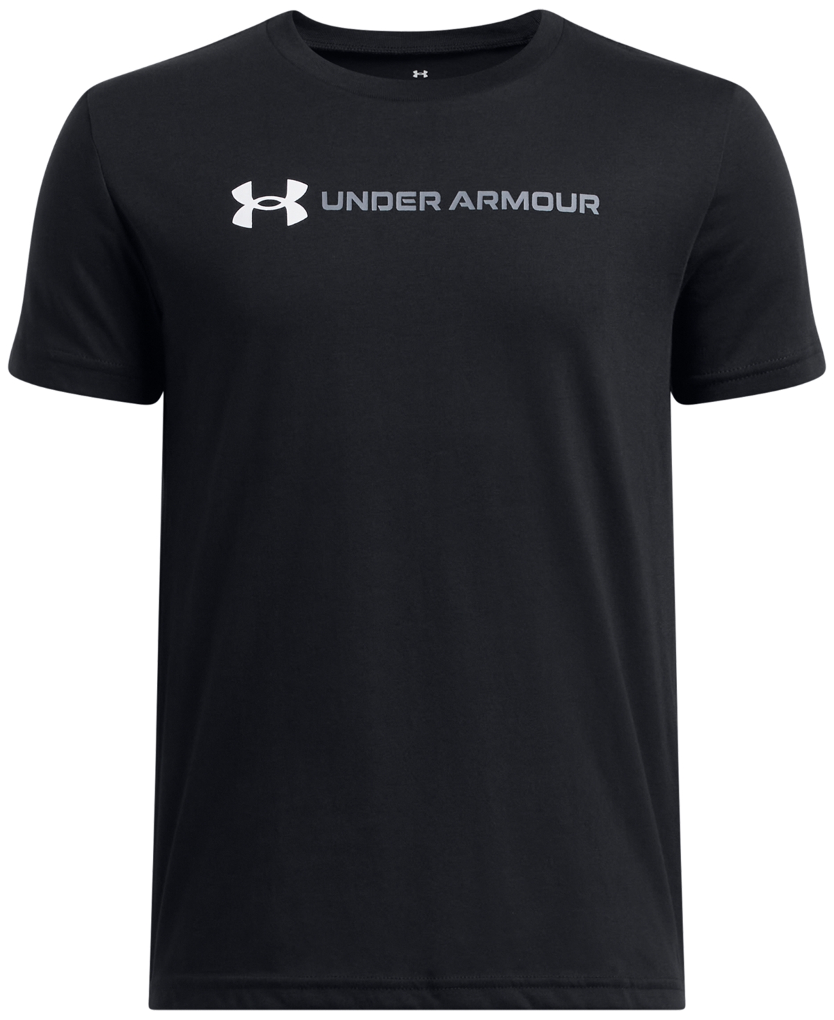 Under Armour Big Boys Logo Wordmark Graphic T-shirt In Black