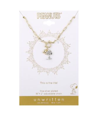 Snoopy Charm Pendant Necklace