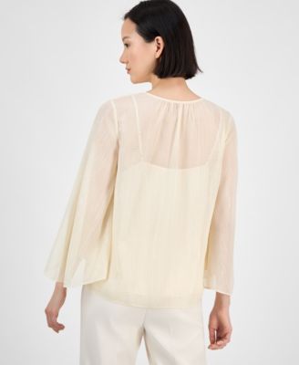 Women's Tie-Neck Blouse