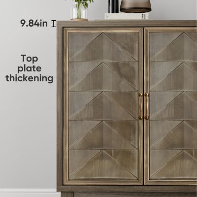 Streamdale Vintage Sideboard Cabinet with Ample Storage, 4 Doors, Console Table