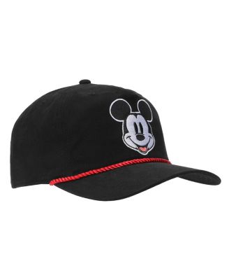 Men's Mickey Mouse Face Black Retro Grandpa Snapback Hat