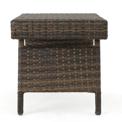 Streamdale Rattan Wicker Outdoor Accent Table Elevate Your Patio Ambiance