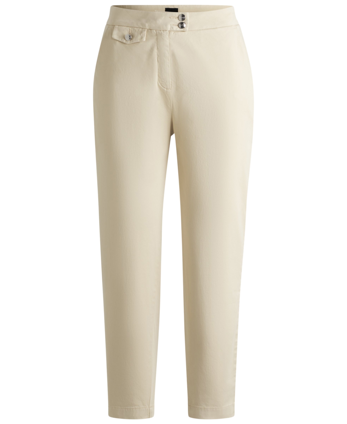 Hugo Boss Boss Tecarino Slim Fit Pants In Open Beige