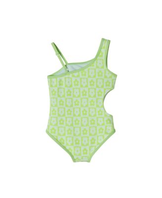 Floral Print Textured Swimsuit