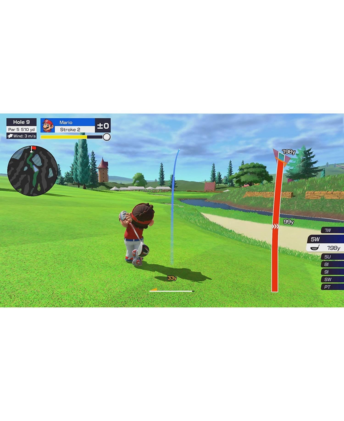 Nintendo Switch 32GB Console Neon Red/Blue Joy-Con Bundle with Surge 11-In-1 Accessory Starter Pack and Mario Golf Super Rush