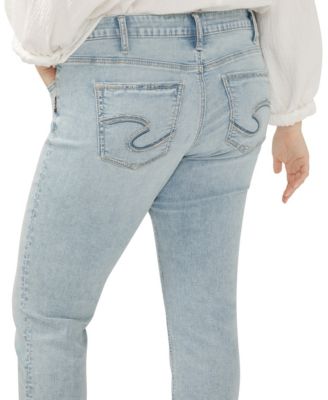 Plus Size Girlfriend Mid Rise Skinny Leg Jeans
