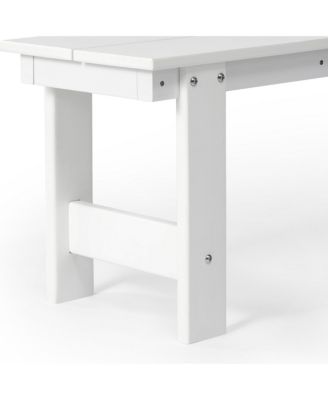 Outdoor HDPE 48" Modern Backless Patio Bench