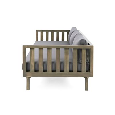 Streamdale Acacia Wood Daybed Durable, Water-Resistant, Classic Slat Paneling Design