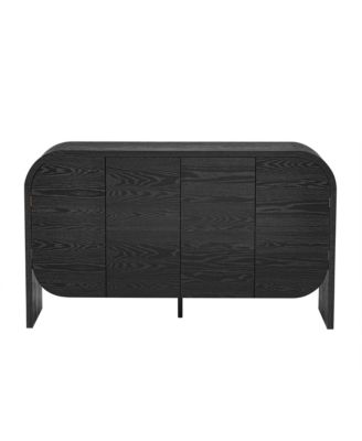 4-Door Sideboard with Rounded Corners