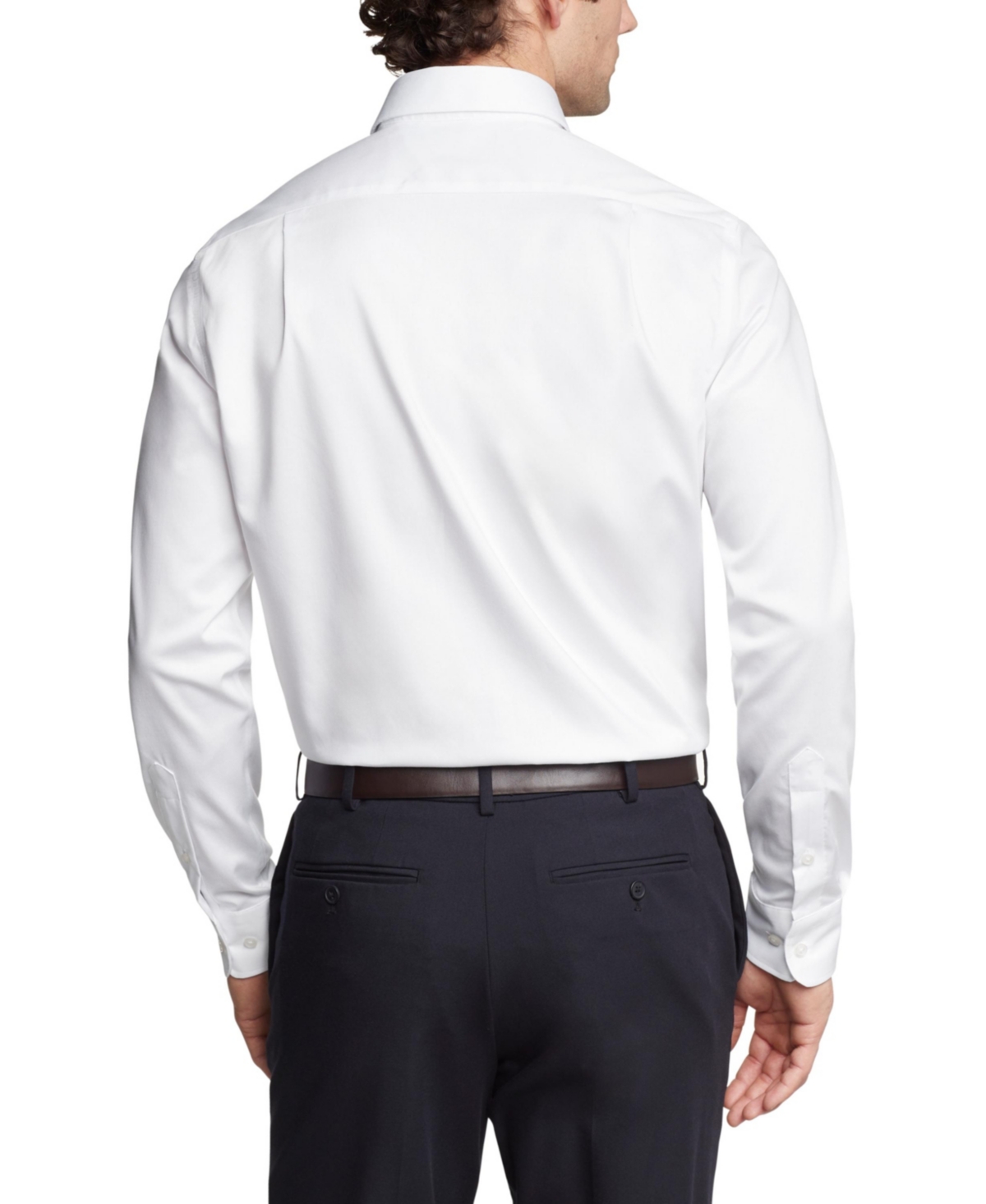 Tommy Hilfiger Men's Flex Slim Fit Stretch Twill Dress Shirt In White