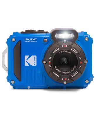 PIXPRO WPZ2 16MP Full HD Waterproof Rugged Digital Camera, Blue, Bundle with 32GB Memory Card and Camera Bag