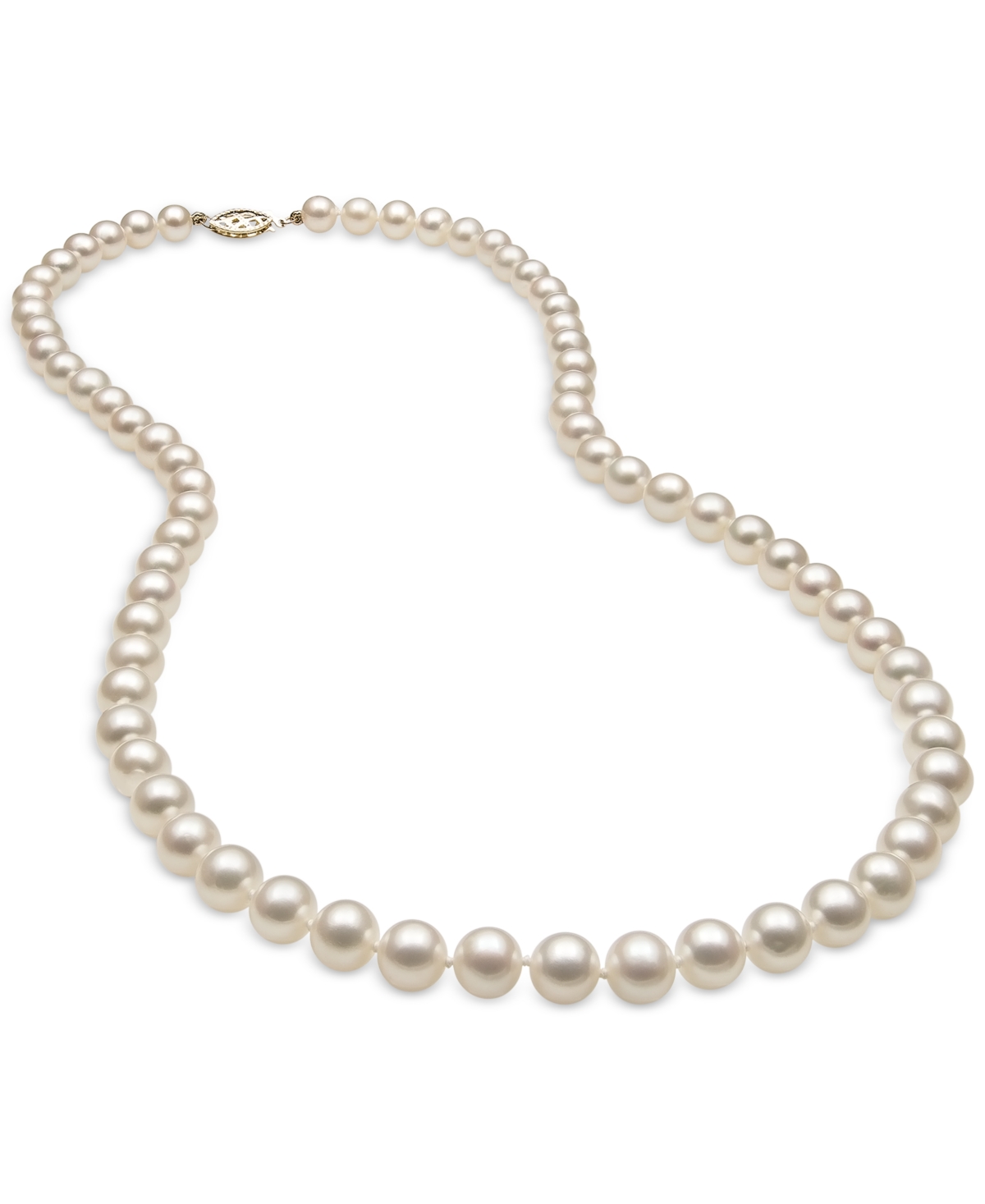Cultured Freshwater Pearl (6mm) Strand in 14k Gold, 20" - Yellow Gold