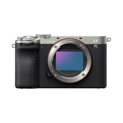 Alpha a7C II Mirrorless Camera, Silver, Bundle with 2x NP-FZ100 Battery, 128GB Memory Card and Shotgun Microphone