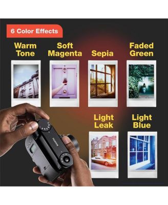 Instax Mini 99 Instant Film Camera, Matte Black, Bundle with 2x Instant Daylight Film Pack and Slinger Photo Album
