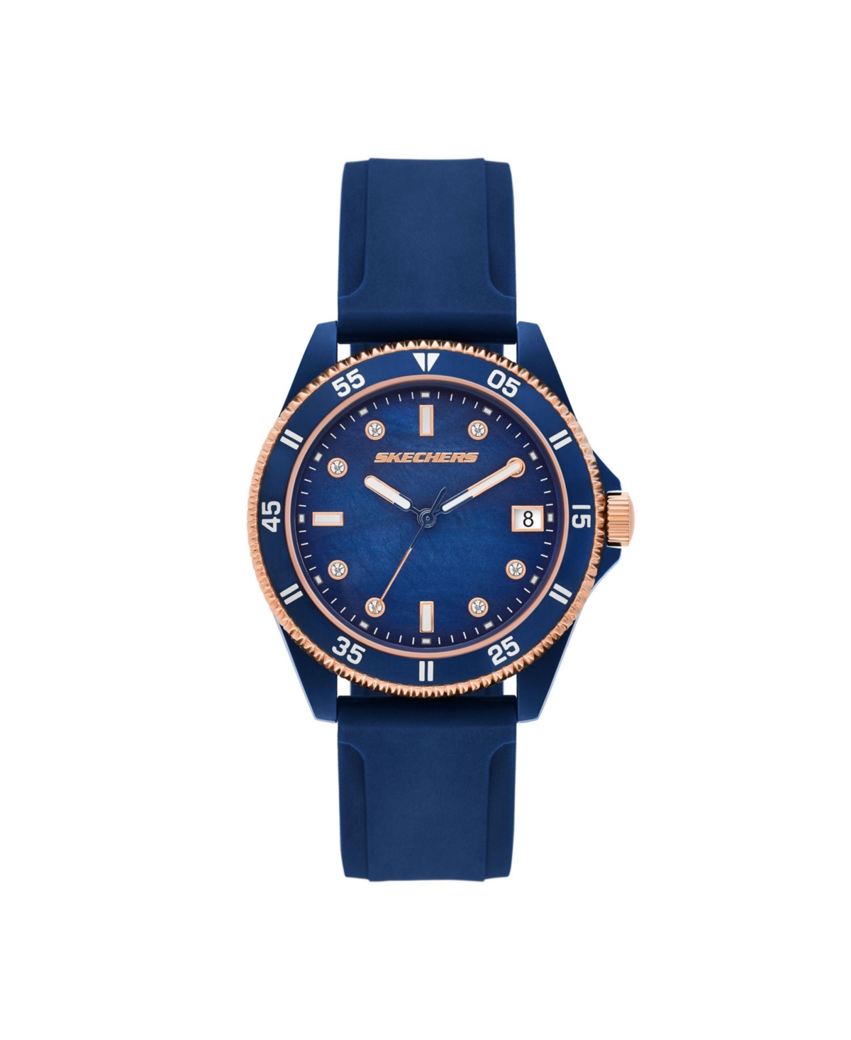 Women's Rosencrans Three-Hand Date, Blue Polycarbonate Watch - Blue